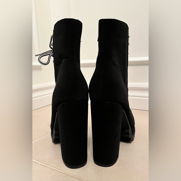 Wild Diva Lace Up Platform Boots - Picture 3 of 6